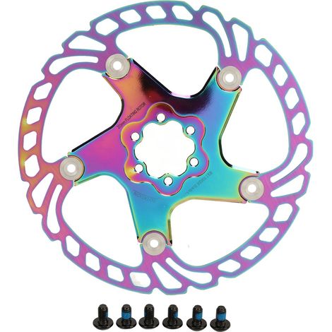 Disque de Frein Flottant 6 Trou 203mm Haute Dureté pour VTT - Rotor Coloré en Acier Inoxydable (1/5)