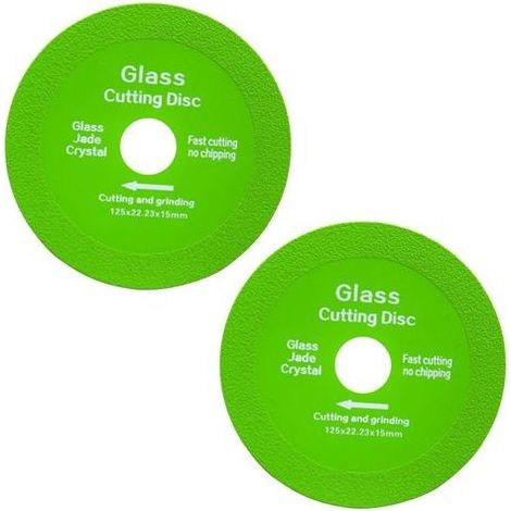 Kaelt - Disque à Tronçonner Verre, 2PCS Disque Diamant, Meuleuse Angle à Lame Diamantée, 125 Carrelage, Ø 22,23 mm Disque Carrelage (1/5)