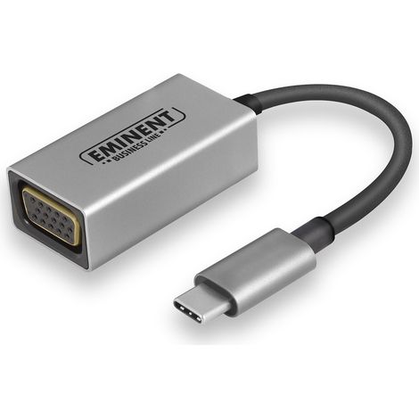 AB7871 Adaptador gráfico USB 1920 x 1080 Pixeles Aluminio, Negro