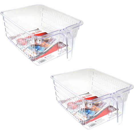 KIT SET 2 PZ MAURY'S VASCHETTA CONTENITORE PER FRIGORIFERO 31 X 23 X H13 CM (1/5)