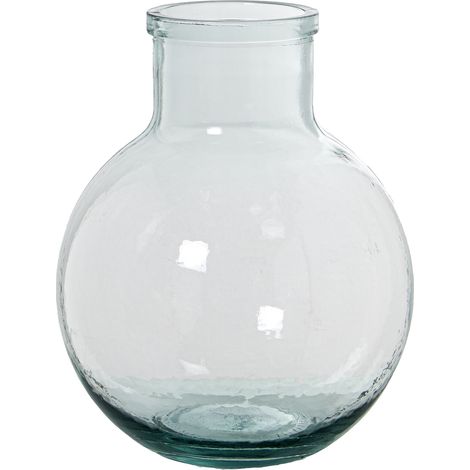 Vase recyceltes Glas 8L transparent ° 24x31cmpour Alle Stile, um zu Hause eine Note zu verleihen (1/2)