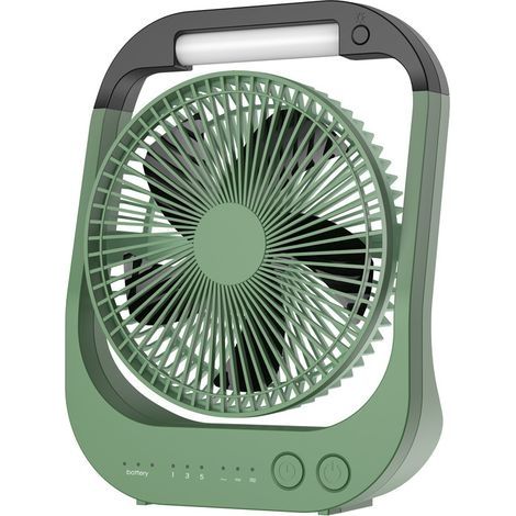 Petit ventilateur, minuterie de camping en plein air, portable, longue durée de vie de la batterie, chargement avec lumière (1/4)