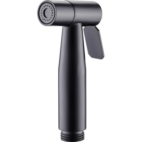 Sollbry Douchette Toilette Douche Robinet Wc - Pièce Rechange En Acier Inoxydable 304, Hygiène Et Nettoyage Des PoêLes De Lit, Pour Cuisine, Douche, Salle De Bain, Noir (Tête De Pulvérisation Uniqueme (1/5)