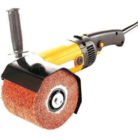 Trade Shop - Levigatrice A Rullo Spazzolatura Satinatura Metalli Smerigliatrice 1900w Mod 120 - (1/4)