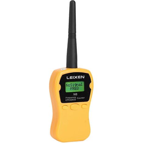 N8 Tragbares Funkfrequenzmessgerät mit Zähler und Walkie-Talkie-Funktion, inklusive CTCCSS/DCS-Decoder für Auto und Marine (Orange)