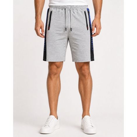 Graue Herren-Jogginghose mit Kordelzug und elastischem Bund, Recea L