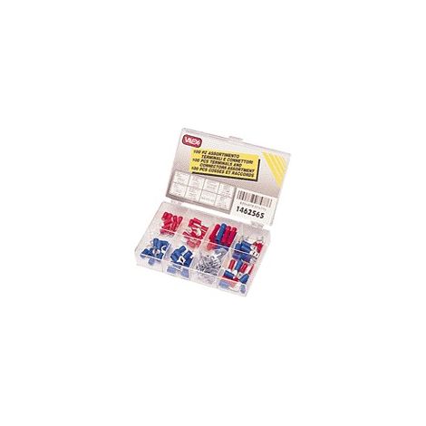 SERIE 100 PEZZI ASSORTITI CAPICORDA E CONNETTORI PREISOLATI
