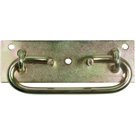 Maniglie snodate da applicare 118 x 50 mm. - zincato giallo - 1 pz.