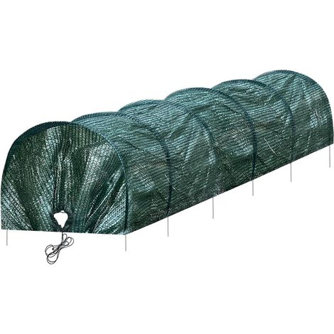 Filet de serre pour plantes tunnel de croissance de jardin filet cloche parcelle plantes tunnel bas culture plantes maille légumes (1/4)