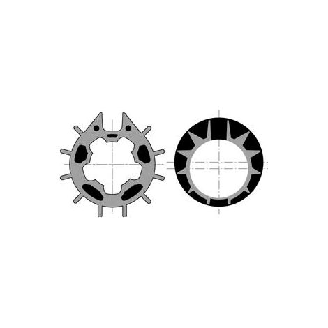 Jeu d'adaptation moteur pour LT 50 tube Döhner 70 à goutte somfy (1/2)