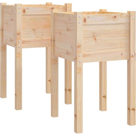Maison Exclusive - Pflanzkübel 2 Stk. 40x40x70 cm Massivholz Kief