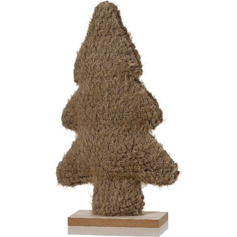 Kaemingk Weihnachtsdekoaufsteller Tannenbaum Taupe 23 cm - Polyester