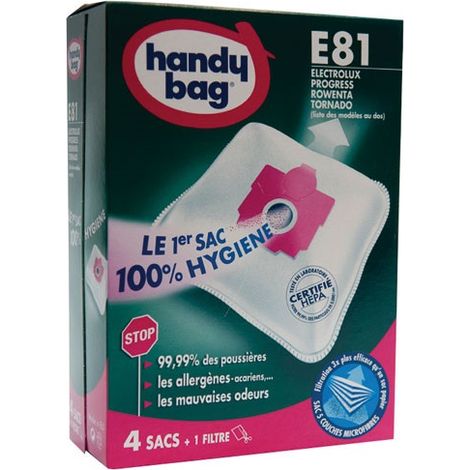 HANDY BAG - Sac aspirateur handy bag non tissé x4 électrolux e81 (1/6)