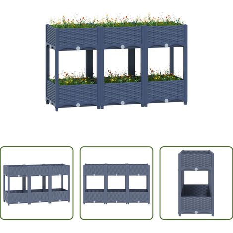 Pflanzbeet -  Hochbeet 120x40x71 cm Polypropylen (1/5)