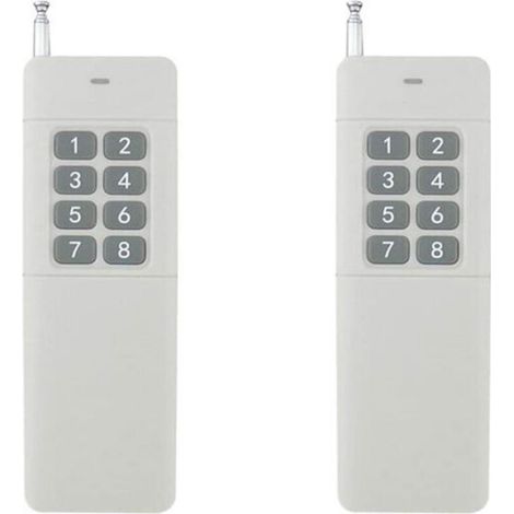 Ulisem 3000 m Longue portée Haute Puissance 4 6 8 12CH RF Télécommande Émetteur 433 MHz Télécommande Universelle Smart Remote Control pour éclairage Télécommande Protection Housse Télécommande 2PCS