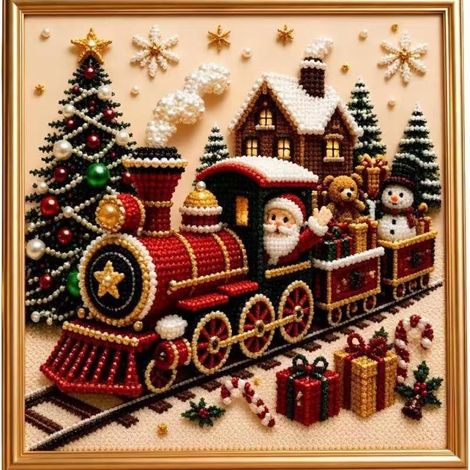 Innovative and stylish new Christmas Wall Art Kit - 3D Pearl Christmas Wall Decoration - A -