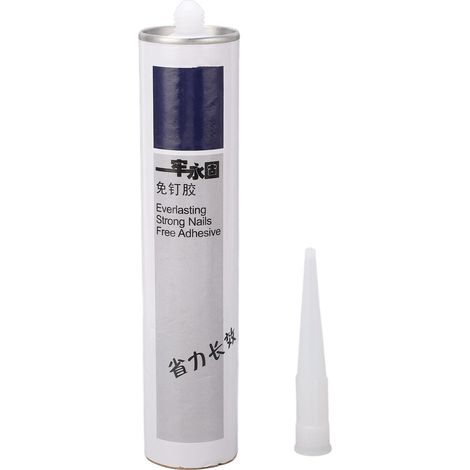 Colle verre adhésif 300ml sans perçage, durcissement rapide, résistant aux intempéries, mastic adhésif puissant pour cuisine et salle de bain (1/5)