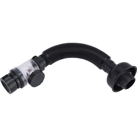 Tube de vidange lavabo universel, flexible, multifonction pour évier de buanderie, siphon intégré. (1/5)