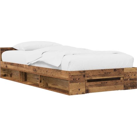 Maison Exclusive - Telaio del letto con storage Legno antico 80 x 200 cm (1/5)