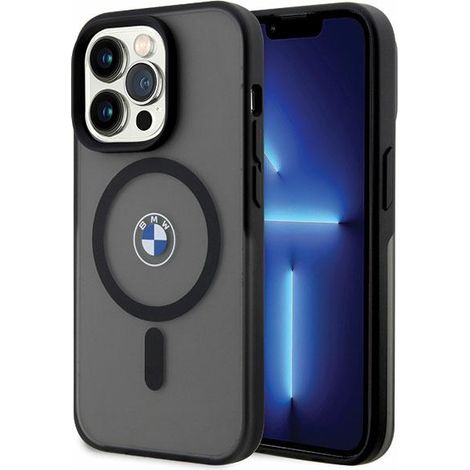 Custodia BMW BMHMP14XDSLK per iPhone 14 Pro Max 6.7" nera/nera rigida con firma MagSafe (1/5)