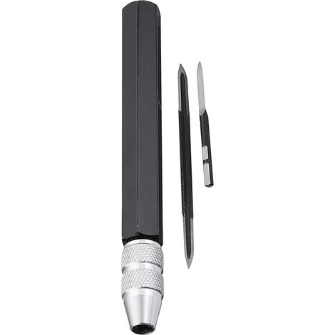 Ensemble de 1 Outil d'Ébavurage Réglable, Éliminateur de Métal Triangulaire avec Manche SC1200, Lames de Coupe BD5010, Ébavureuse SC8000 pour Travail du Métal (1/5)