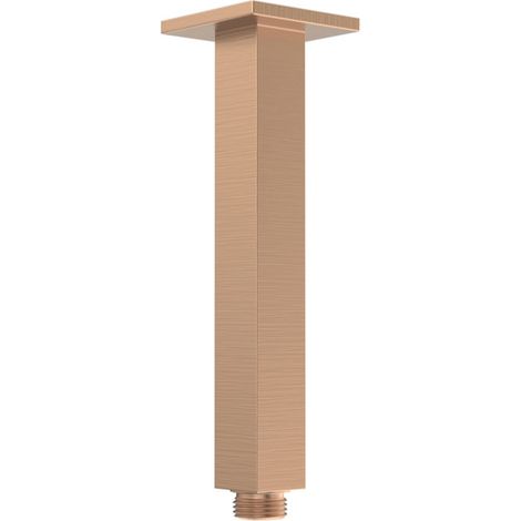Signature React Square Ceiling Mounted Shower Arm 180mm Length - Brushed Bronze (1/2)