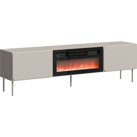 Mueble TV Fentore 104, Cachemira, Número de puertas: 0, Número de cajones: 0, 200x58x40cm