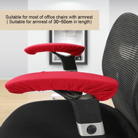 Paire de housses extensibles pour accoudoirs de chaise de bureau, protections amovibles pour fauteuil, tissu élastique, couvre-bras réglables (1/5)