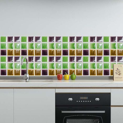Stickers muraux décoratifs en mosaïque créative pour la cuisine et la salle de bain (1/5)