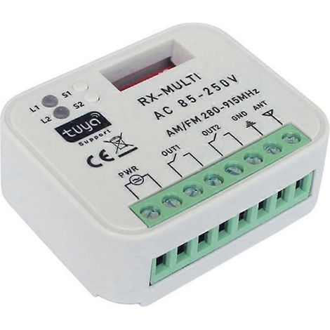 Récepteur universel multifréquence WiFi intelligent, interrupteur, télécommande, relais, porte de garage, domotique (1/5)