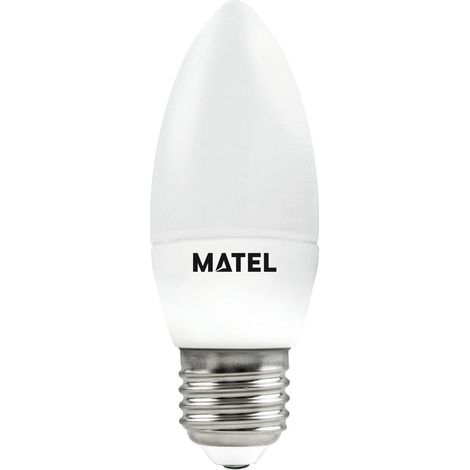 Bombilla LED Vela Regulable E27 7W Cálida Matel (1/4)