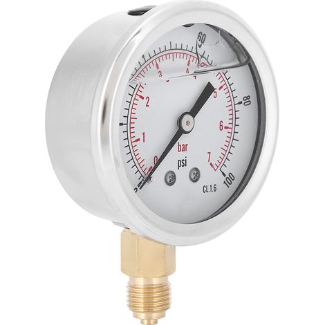 Manomètre de pression d'huile radial TSPGG6047bar 1/4BSP Y60 pour la mesure de la pression (1/5)