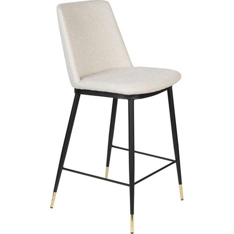 Tabouret design, Tabourets Lionel en tissu 65 cm - Boite à design Beige en Fabric, BOITE A DESIGN (1/5)