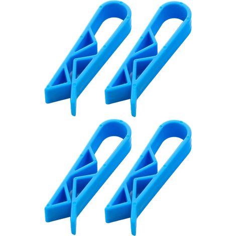 Lot de 4 pinces pour poubelle à papier - Multifonctions - Pour collation et nourriture - Pince d'étanchéité - Accessoire pour sac poubelle (1/5)