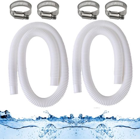 Tuyaux de remplacement de pompe de piscine de de pour de filtre de Intex Coleman avec pinces 1.25 pouces 2 607 637 4 (1/5)