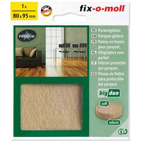 Big-Duo Parkettgleiter 80x95mm