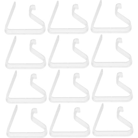 12 clip grandi trasparenti per tovaglie – Antivento – Adatte per tavoli da giardino – Ideali per zone pranzo all'aperto – Realizzate in plastica resistente (1/5)