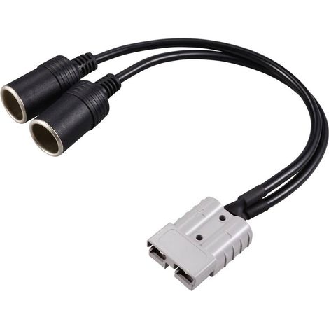 Connecteur de batterie à courant élevé sur 2 prises allume-cigare TC-12195700 noir TRU COMPONENTS Contenu: 1 pc(s) V160533 (1/3)