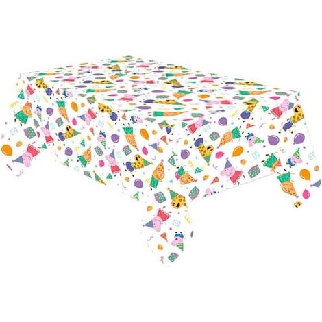 Nappe en papier Peppa Pig pour fête, 120 x 180 cm