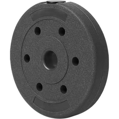 Poids en fonte classique pour barre, plaque de musculation noire 1KG, idéale pour l'entraînement en force et salle de sport à domicile. (1/5)