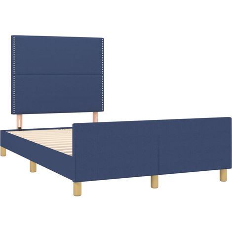 Estructura de cama sin colchón tela azul 120x190 cm vidaXL (1/5)