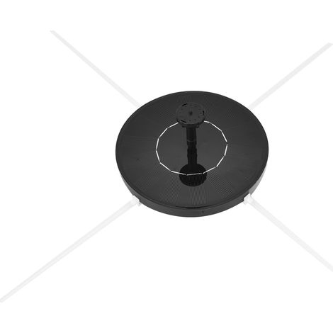 Fontaine solaire d'extérieur, pompe solaire 1,5 W, 7 V avec poteau de support, idéale pour les bains d'oiseaux, les bassins et la décoration de jardin. (1/5)