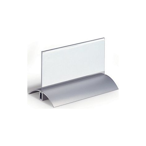 Portanombres de sobremesa acrílico con pie de aluminio  H x A 61