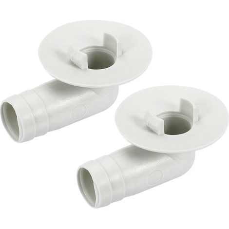 Climatisateur Vidange Tuyau Connecteur 17mm Tube Coude Raccord Remplacement Pièce Accessoires pour Mini-Split Fenêtre AC, Beige Paquet de 2 (1/5)