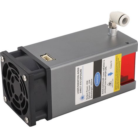 Lasergravierer-Modul-Set mit 40 W Ausgangsleistung, inklusive Luftpumpe, 10 W optische Leistung, CNC-Laserschneidmodul, EU-Stecker, 220 V, 50 Hz (1/5)