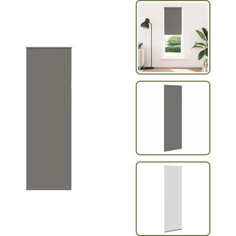 vidaXL Verdunkelungsrollo Grau 75x210 cm Stoffbreite 70,7 cm Polyester (1/5)