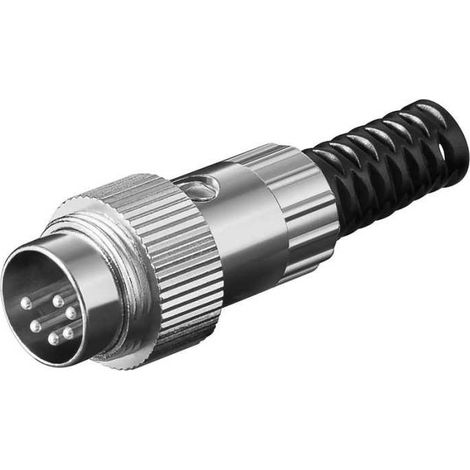 Connettore DIN maschio  6 poli  metallico