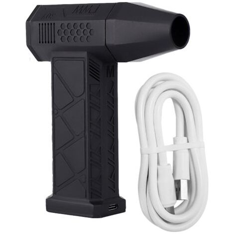 Pair - Ventilateur Turbo portatif 52 M/S, 130000 RPM, moteur sans balais, plumeau d'air Rechargeable de Type C, 2 pièces, batterie 3000mAh en série (1/5)