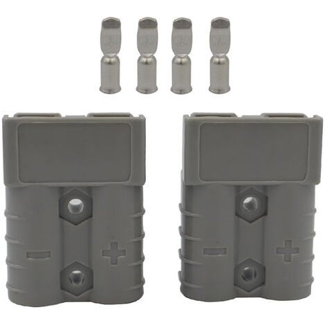 Connecteur Anderson AMH 50 A 600 V – Paire mâle/femelle pour chargeur et alimentation électrique