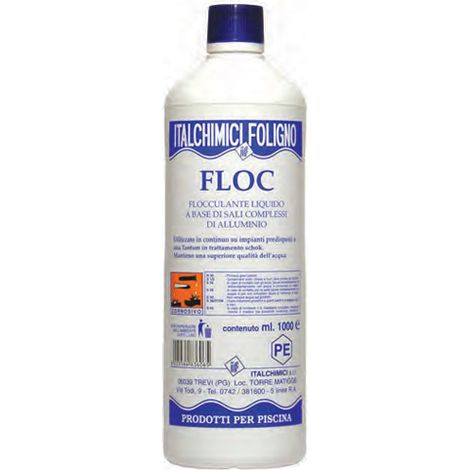 FLOC LT.1 FLOCCULANTE LIQUIDO MANUTENZIONE ACQUA PISCINA ITALCHIMICI